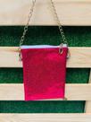 Bolsa Brilhos Transversal Alça Dourada 19CM X 14CM 7001