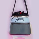 Bolsa Bucket Infantil Pampili Telinha Preta e Colorida