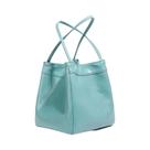 Bolsa Bucket Prateada Feminina, Estilo Fashion Simples, Bolsa De Almoço Com Alça, Textura Estilo