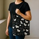 Bolsa Cachorrinhos Pet Dog Tecido Ecobag Sacola Feminina