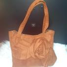 Bolsa camurça flor
