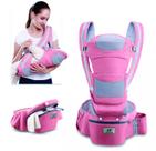 Bolsa Canguru Ergonômico Mamãe 12 Posições 3 Em 1 Varias Cores