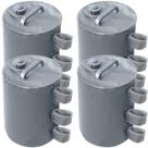 Bolsa Canopy Water Weights ABCCANOPY com capacidade de 40 kg (cinza)
