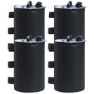 Bolsa Canopy Water Weights ABCCANOPY com capacidade de 40 kg (preta)