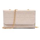 Bolsa Carteira Baladinha Clutch Corrente Mini Bag Corrente Tamanho:ÚnicoCor:Off White