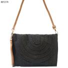 Bolsa Carteira Clutch Transversal de Palha / Ráfia 8012