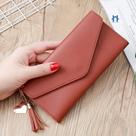 Bolsa Carteira Feminina Porta Cartões OEM Couro 18 e 5x9x2cm Caramelo Kit 3 Unidades Feminino