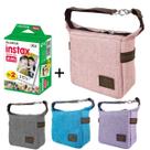Bolsa Case para Câmera Instax Mini 9 e Mini 11 + 20 Fotos Rosa