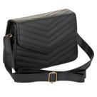 Bolsa Casual Detalhe em Bordado com Alça Transversal Fixa com Fecho Prático e Seguro e Versátil