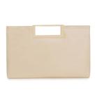 Bolsa CHARMING TAILOR Fashion PU em couro PU feminina bege