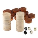 Bolsa Checker Pieces Amerous Thread de madeira com cordão Bolsa Checker Pieces Amerous Thread de madeira com cordão