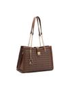 Bolsa Chenson Café Cristal Monograma Coração Alça de Ombro