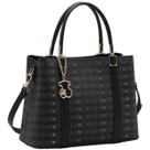 Bolsa Chenson Feminina Monograma Chaveiro Satchel 3485397 Cor:Preto Bolsa Chenson Feminina Monograma Chaveiro Satchel 3485397 Cor:Preto