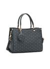 Bolsa Chenson Feminina Monograma Elegance Preta - Alça deMão Bolsa Chenson Feminina Monograma Elegance Preta - Alça deMão