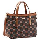 Bolsa Chenson Feminina Satchel Monograma Mão e Ombro 3485294 Cor:Café