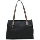 Bolsa Chenson Grande Feminina Tote Ombro Microfiber 3185450 Cor:Preto