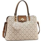 Bolsa Chenson Média Satchel Mão Monograma Elegance 3485500 Cor:Bege Bolsa Chenson Média Satchel Mão Monograma Elegance 3485500 Cor:Bege
