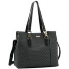 Bolsa Chenson Satchel Grande Geométrica Feminina 3485621 Cor:Preto Bolsa Chenson Satchel Grande Geométrica Feminina 3485621 Cor:Preto