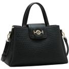Bolsa Chenson Satchel Média Dual Space Feminina 3485674 Cor:Preto Bolsa Chenson Satchel Média Dual Space Feminina 3485674 Cor:Preto