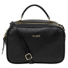 Bolsa Classe Câmera Bag Sofia Couro Liso - Preta