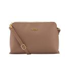 Bolsa Classe Croosbody De Couro 2136 Mocacchino
