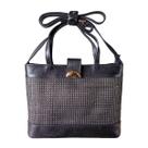 Bolsa Classe De Couro 3507 Tramado - Preto Tamanho:ÙnicoCor:Preto