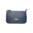 Bolsa Classe Feminina De Couro Croosbody 3122-A Petroleo
