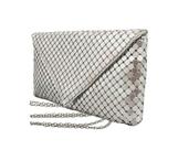 Bolsa Clutch Carteira Envelope Mão Metal Baladas Casamentos Bolsa Clutch Carteira Envelope Mão Metal Baladas Casamentos