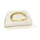 Bolsa Clutch Com Fivela De Metal Dourada Para Mulheres, Ideal Para Festas E Banquetes, Bolsa De