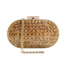 Bolsa Clutch De Festa Feminina Acrílico Transparente Palhinha