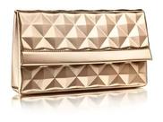 Bolsa Clutch Dourada Essencial Exclusiva Natura Cód.108