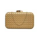 Bolsa Clutch Festa Casual Palha Fecho