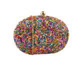 Bolsa Clutch Festa Pedrinhas Coloridas Casamentos Madrinhas