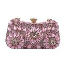 Bolsa Clutch Festa Rosa Pedras Cristais Casamentos Madrinhas