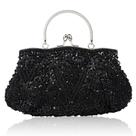 Bolsa Clutch Purse Vistarroy Vintage Style, bolsa de noite de vidro frisado
