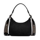 Bolsa Coach Hobo Crossbody Cross Grain Leather preta