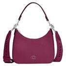 Bolsa Coach Hobo Crossbody Crossgrain Leather Deep Plum