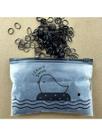 Bolsa com 2000 elastico preto para cabelo Bolsa com 2000 elastico preto para cabelo