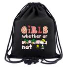 Bolsa com cordão, bolsa de ginástica Snoopys Anime String Swim para escola