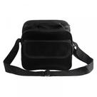 Bolsa confeccionada em tecido de nylon, utilizada para transportar kit de fibra optica ou maquiagem
