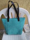 Bolsa couro camurça