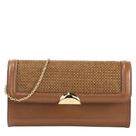 Bolsa couro classe tramado crossbody lídia feminina 3506