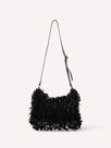 Bolsa Couro Franja - Preto