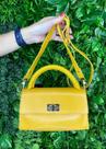 Bolsa Couro Jorge Bischoff - Amarela