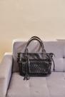 Bolsa Couro Tressê - Preto