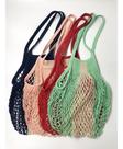 Bolsa Crochê Bicolor Sustentável Reutilizável Sem Forro