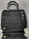 Bolsa Crochê Diamante Negro