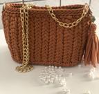 Bolsa Crochê Espinha de Peixe Bolsa Crochê Espinha de Peixe