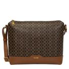 Bolsa crossbody canvas classe couro Bolsa crossbody canvas classe couro