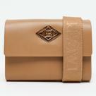 Bolsa Crossbody Easy Lança Perfume Metal Pr26 Bege Feminino